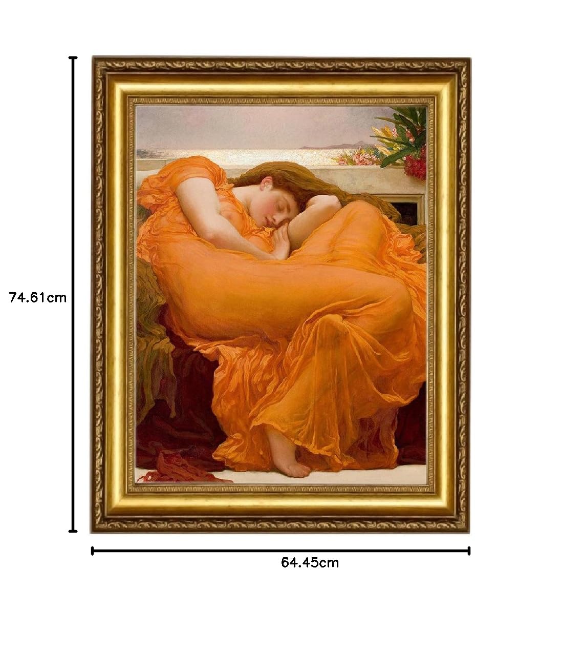 Amazon.co.jp: Eliteart-Flaming June by Frederic Leighton コン